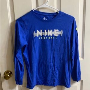 YL Nike football long sleeve tee